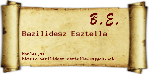 Bazilidesz Esztella névjegykártya